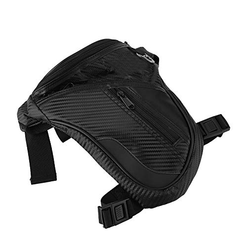 Bolso de pierna de motocicleta, Bolso de pierna de motocicleta de moda Bolso de pierna de gota resistente al agua Bolso de cintura de montar para hombres Viajes Senderismo Escalada Ciclismo Deportes a