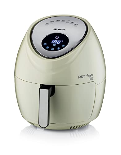 Ariete 4618/02- Freidora saludable XXL sin aceite (pantalla lcd, temporizador ajustable 60 min, 7 programas, temperatura ajustable 80-200ºc), color beige