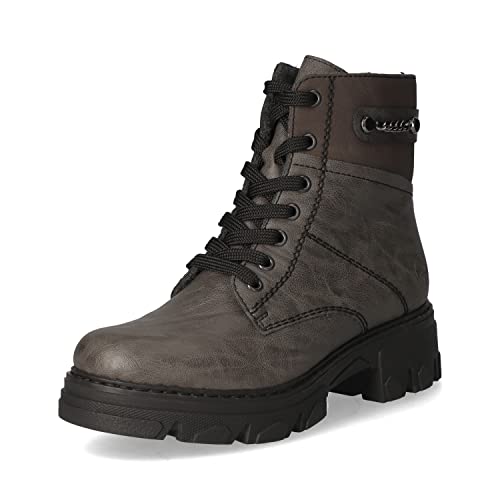 Rieker 74644, Botas de Motorista Mujer, Gris, 37 EU