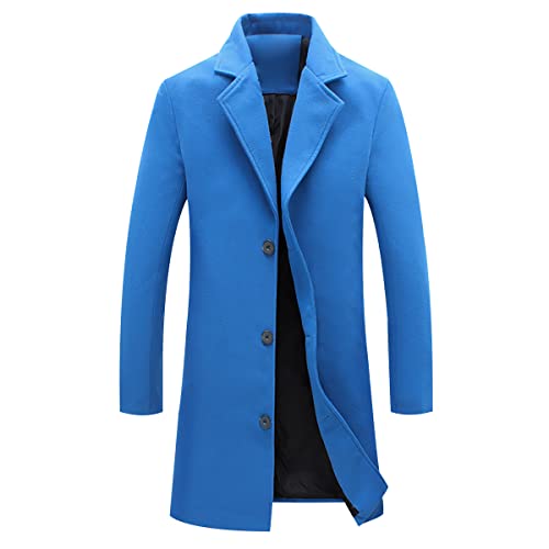 Chaqueta Cortavientos Hombres Invierno Chaqueta Hombres Abrigo Hombre Chaqueta Delgada Abrigo Cálido Chaqueta Hombres Rompevientos Sueltos Plus Tamaño Chaqueta Hombres Abrigo Delgado Azul Real 4XL