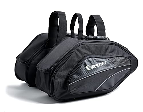 Befast | SB600 - Par de Bolsas Laterales, Accesorios de Moto, Bolsas Laterales Expandibles, Accesorios de Moto, Bolsa Lateral de Poliéster, Capacidad 34L Cada Una