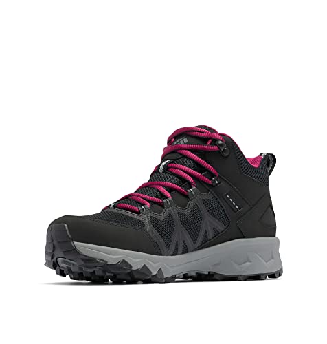 Columbia Peakfreak 2 Mid Outdry Waterproof Botas Montaña De Senderismo Y Trekking impermeables para Mujer, Negro (Black x Ti Grey Steel), 40.5 EU