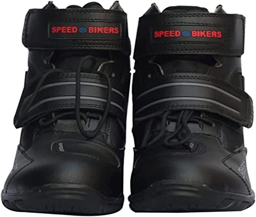 Ou Gecai Botas de Moto Touring Hombres Botas de Carreras de Motos Botas de Motociclista para Mujer Zapatos de Cuero de Moto Transpirables para Mujer 2023,39,Black