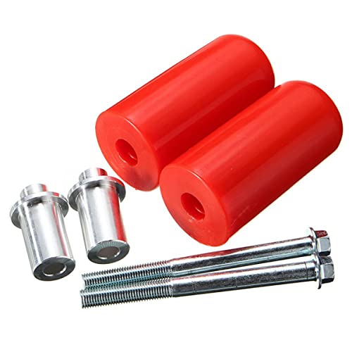 Deslizadores para Moto,10 mm Universal Protector de choque para motocicleta, Topes Anticaida Moto antichoques para Honda Suzuki, piezas de reparación de motocicletas (rojo)