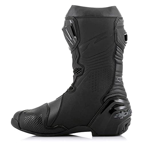 Alpinestars Supertech R Botas de motocicleta (Black/Charcoal,42)