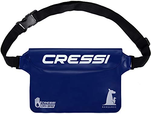 Cressi Kangaroo Dry Pouch Bolsa Impermeable para Teléfono móvil y para Objetos, Azul Oscuro, Talla Única