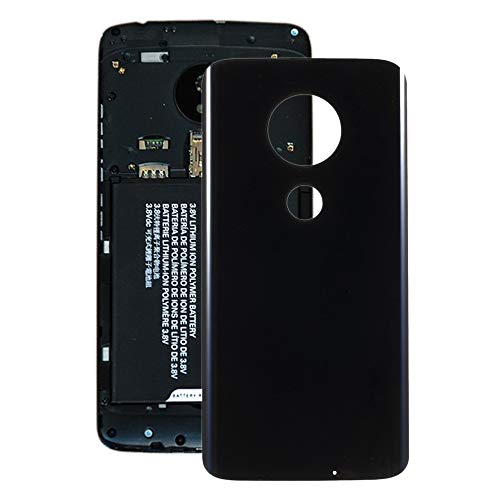 Reparación de Piezas de Repuesto para teléfonos móviles Tapa Trasera de batería for Motorola Moto G7 Plus (Negro) (Color : Negro)