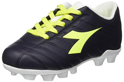 Diadora PICHICHI MD JR, Zapatillas de fútbol, Negro/Amarillo, 33 EU