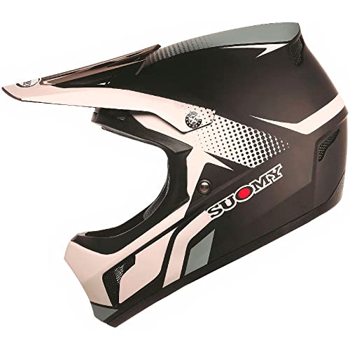 Suomy Extreme, Casco de moto, Multicolor (White/Black Matt), M (57-58 cm)