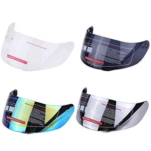 AYNEFY Lente de Casco de Motocicleta, Protección UV Antiexplosión, Lente de Visera de Casco de Motocicleta, Reemplazo de Parabrisas para 316 902 AGV K5 K3SV(Transparente)