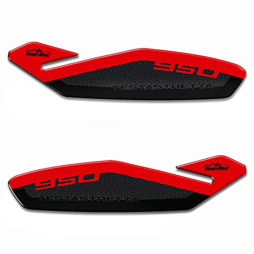 Resin Bike Adhesivos de Moto Compatibles con Ducati Multistrada 950 2018-2020. Protección Paramanos de Choques y Arañazos de Moto. Par de Adhesivos 3D Resinados Lado Izquierdo y Derecho