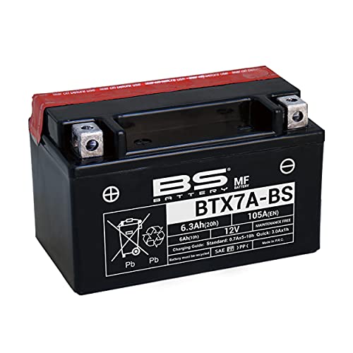 Batería moto YTX7A-BS YTX7A BS, BS BATTERY , 12 V 6 Ah