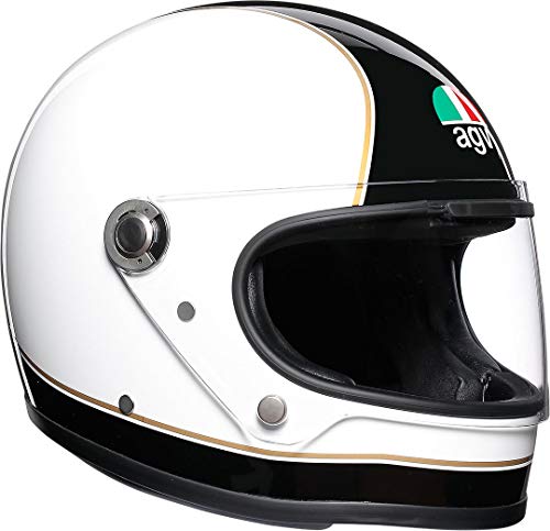 AGV X3000 Super Negro Blanco Motocicleta Casco