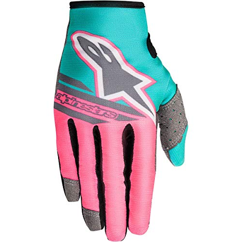 Alpinestars Radar Indy - Guantes Unisex para Adulto, Color Gris/Rosa/Turquesa 2X (Multi, Talla única)