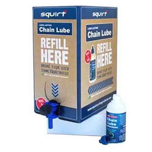 SQUIRT CYCLING PRODUCTS Squirt LUBRICANTE Cadena Cera Larga DURACION 5L Formato Taller Eco-Refill Box Accesorios y recambios bicis, Unisex-Adult, Multicolor