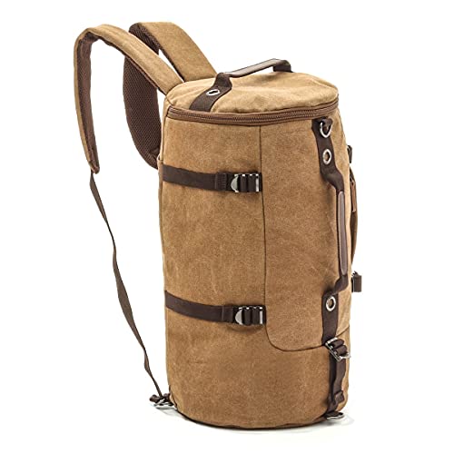 Mochila Moto/Bolsa Trasera Canvas Craftride Vintage VG8 35L marrón