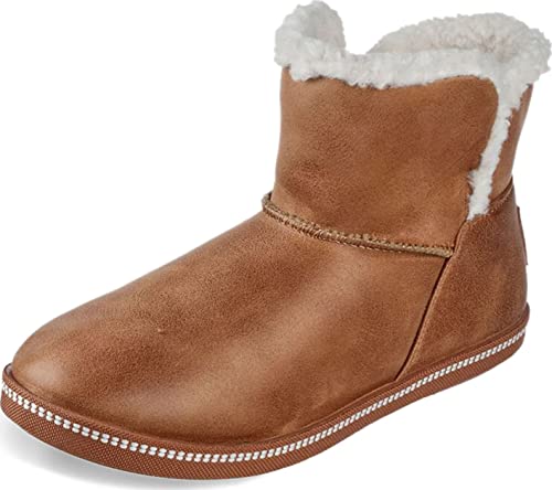 Skechers Women's Cozy Campfire Song Birds Hi Top Boot Shoes Chestnut Brown 7