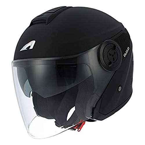 ASTONE, Casco jet DJ10 negro mate talla S