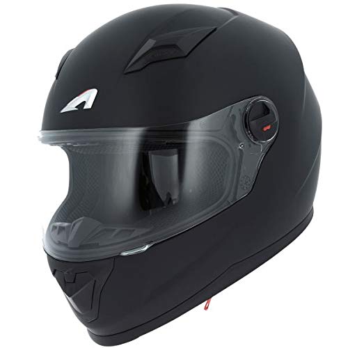 ASTONE GT2 - Casco Integral para niño (Talla YL), Color Negro