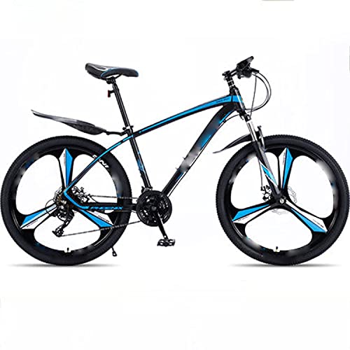 26 Inch Aluminum Alloy Light Bicycle Student Variable Speed Off-Road Shock-Absorbing Racing Car,for Beach Snow (Blue) (Blue)