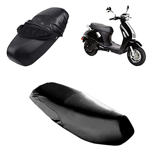 Fundas para Asiento de Moto, Impermeable de Piel Suave Funda Asiento Moto, Funda De Asiento De Motocicleta, Impermeables Fundas De Asiento para Moto, para La Mayoría De Los Asientos De Motocicletas