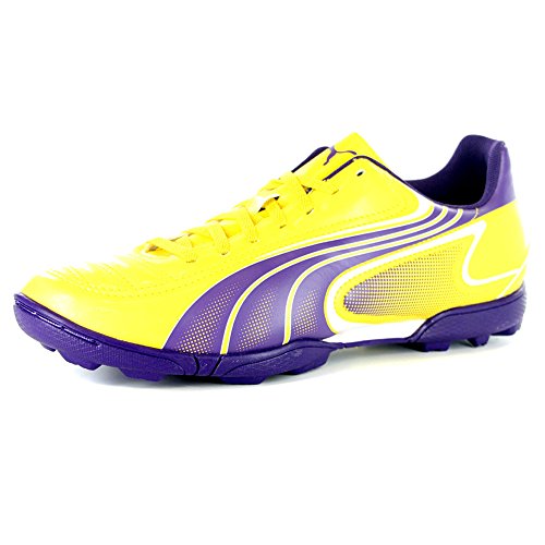 PUMA Botas de fútbol V6.11 TT Hombre (Talla 9 UK = 43 EU), Amarillo, 43 EU