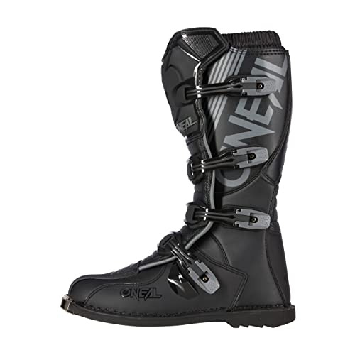 O'NEAL | Botas de Motocross | Niños | MX Enduro | Protección de suela metálica, hebillas fácilmente ajustables | Bota juvenil ELEMENT | Negra | Talla 33