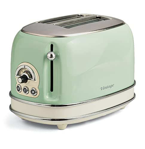 Ariete 155 Tostador 2 ranuras vintage, 810 W, 5.3 tons, Metal, Verde