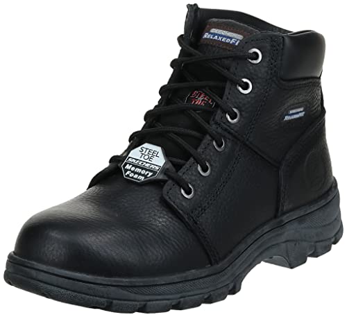 Skechers para el Trabajo 77009 Workshire relajó Trabajo Steel Toe Boot