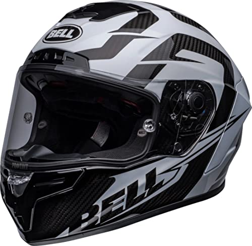 Bell Race Star Flex DLX Labyrinth Casco (White,XL (61/62))