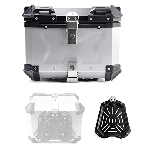 Universal Baúl De Moto Topcase Aluminio 45L 55L 65L 80L 100L Scooter Maleta Caja De Moto Baul Moto Impermeable (Size : D-45L)