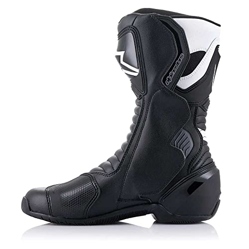 Alpinestars SMX-6 V2 Botas de moto para hombre (negro/blanco/gris/rojo), 44