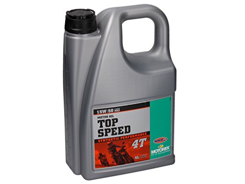 Motorex Top Speed 4T 15W/50 - Aceite sintético para motor de 4 tiempos (4 L)