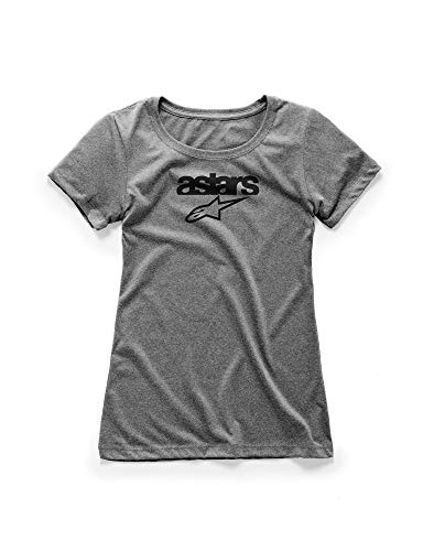 Alpinestars, Women's Heritage Blaze tee, Camisa Manga Corta, Brezo Gris, XL, Mujer