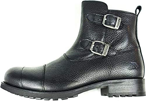 Helstons Botas de moto Grant cuero Aniline negro, 43