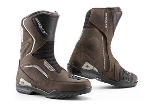 BOTAS DE MOTO MARCA SEVENTY DEGREES UNISEX SD-BT3 TOURING UNISEX MARRON 40