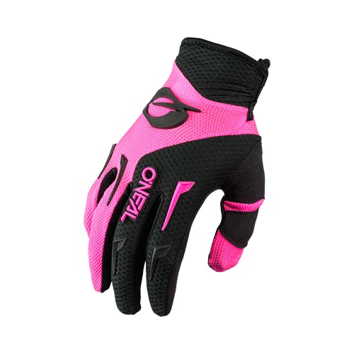 O'Neal | Guantes de Ciclismo & Guantes de Motocross | MX MTB DH FR Downhill Freeride | Materiales duraderos y Flexibles, Palma ventilada | Guantes de Elementos | Mujeres | Rosa Negro | Talla S