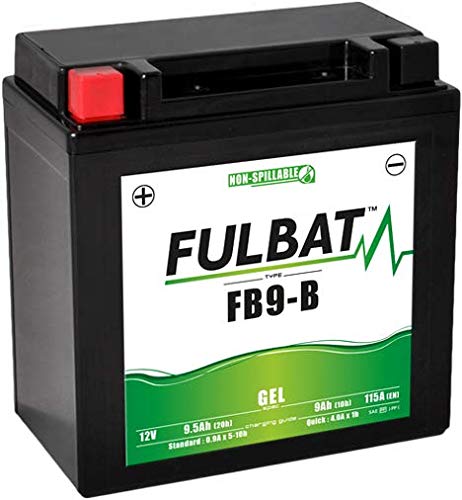 Fullcoat - Batería de gel YB9 YB9-B Piaggio CoSA/Vespa PX 125 150 200 arranque eléctrico