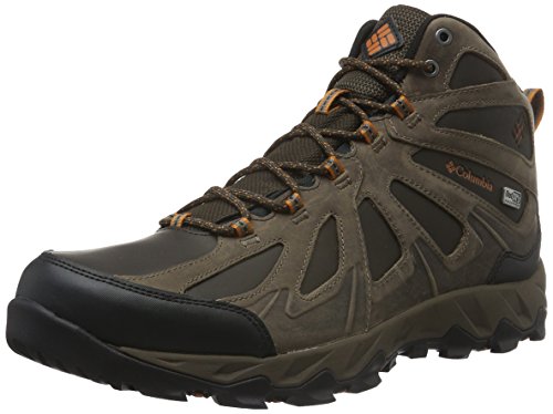 Columbia - Peakfreak XCRSN II Mid Leather Outdry, Zapatos de High Rise Senderismo Hombre, Marrón (Cordovan, Bright Copper 231), 42 EU