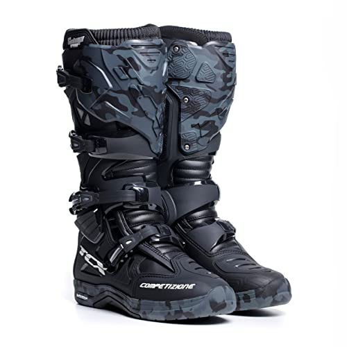 TCX Comp EVO 2 Michelin, Botas de Motociclista Hombre, Black Camo, 42 EU