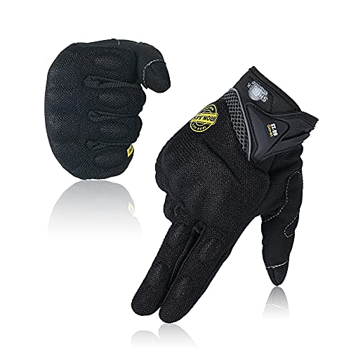 Guantes de Moto, Dedo Completo Guantes de Moto con Pantalla Táctil Guantes de Nudillos