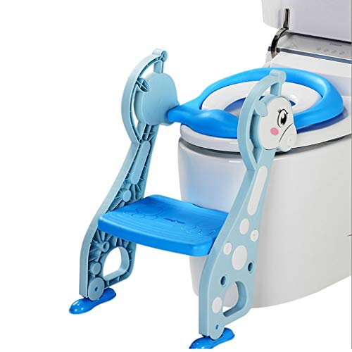 Asientos de inodoro for niños y Step Paw Patrol Orinal Entrenamiento Asiento de inodoro con taburete for niños Inodoro de entrenamiento for niños Inodoro for niños Inodoro Escalera Silla Mujer Bebé Ni