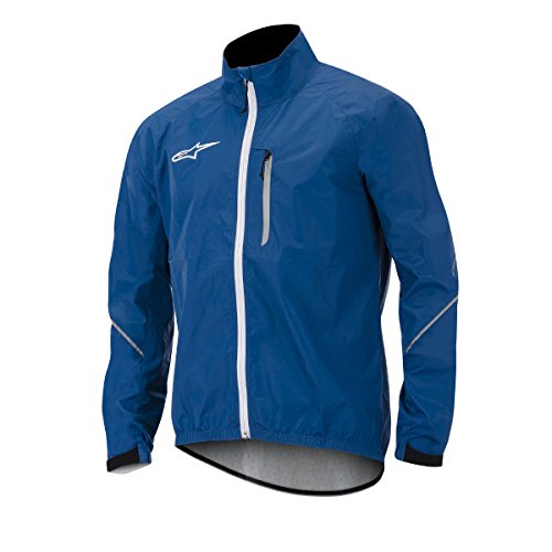 Alpinestars Descender Chaqueta de ciclismo para hombre, color gris, Hombre, color azul marino / blanco, tamaño medium