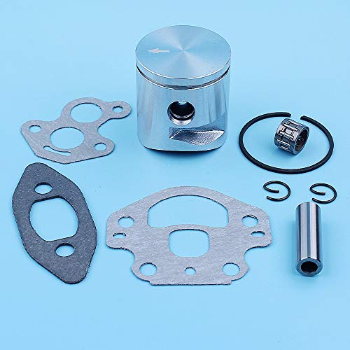 Haoyueda Conjunto de juntas de cojinete de anillos de pistón de 39mm Compatible con Husqvarna 240 235E 240E 235 236 236E MADRIA 545081894 Piezas de repuesto -38cc