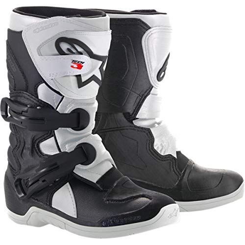 Alpinestars Botas De Mx Primera Infancia Tech 3S Negro-Blanco (Eu 28 / Us 10 Ninos Pequeños, Negro)