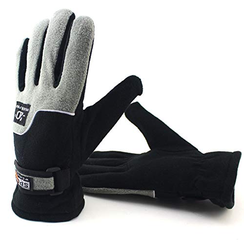 Guantes Moto Guante de Moto, Guantes de Moto de Dedo Completo cálidos de Invierno, Guantes de Motocross Suaves a Prueba de Viento, para Fitness, esquí, MTB