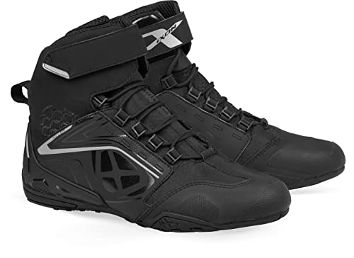 Ixon Killer WP Zapatos de motocicleta (Black/Silver,38)