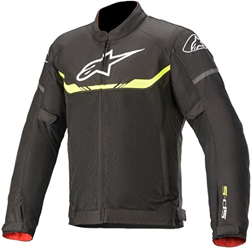 Alpinestars T-SPS Air - Chaqueta textil para moto, color negro y amarillo, L