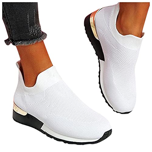 Zapatillas Deportivas Mujer Casuales Deporte Zapatos Deportivos Duraderos De Ligeras Y Transpirable Niñas Caminar Zapatos Para Correr Con Colchón Respirable Talla Grande Para Fitness Gimnasio Running