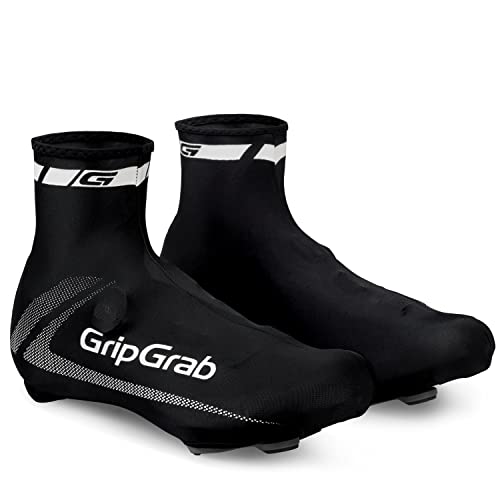 GripGrab Cubrezapatillas RaceAero Lightweight Ciclismo de Carretera Contrarreloj Aero Ligeros Transpirables para Verano Cubrebotas, Adultos Unisex, Negro, Talla única